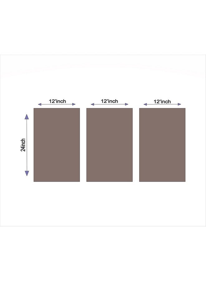BP Design Solution Mountain Sun Board and Vinyl Frame Wall Painting (24x36 inch in Three Part, Each Part 12x24, Multicolour) - Image 3