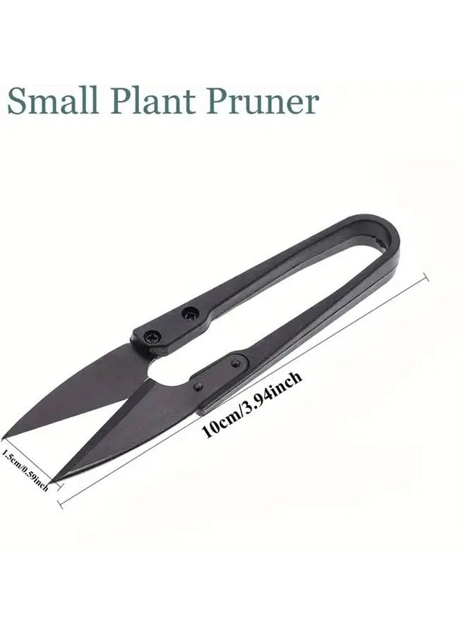 4pcs Black Garden Shears Bonsai Pruning Shears Plant Trimmers Gardening Clippers - Image 3