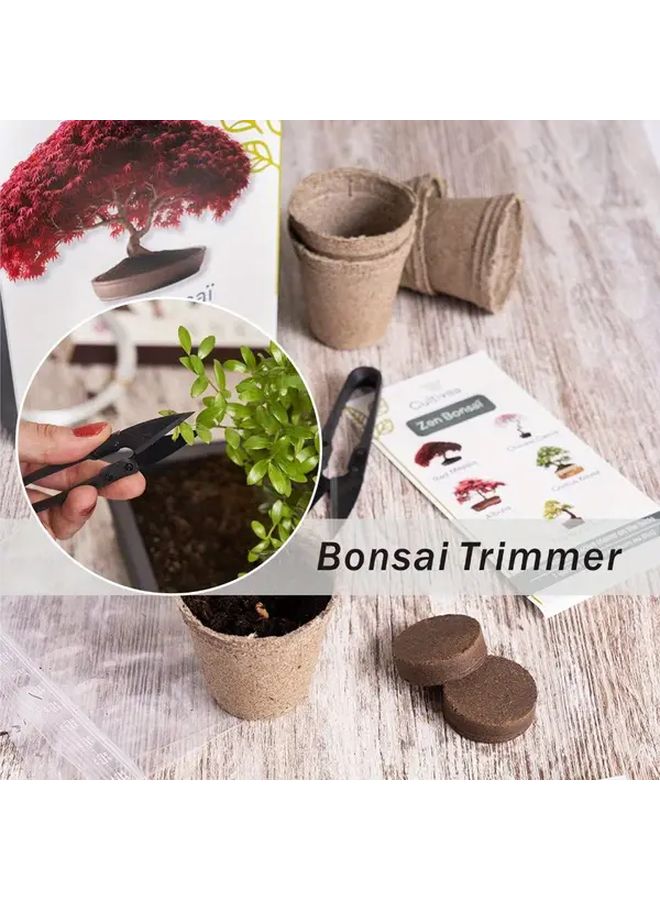 4pcs Black Garden Shears Bonsai Pruning Shears Plant Trimmers Gardening Clippers - Image 5