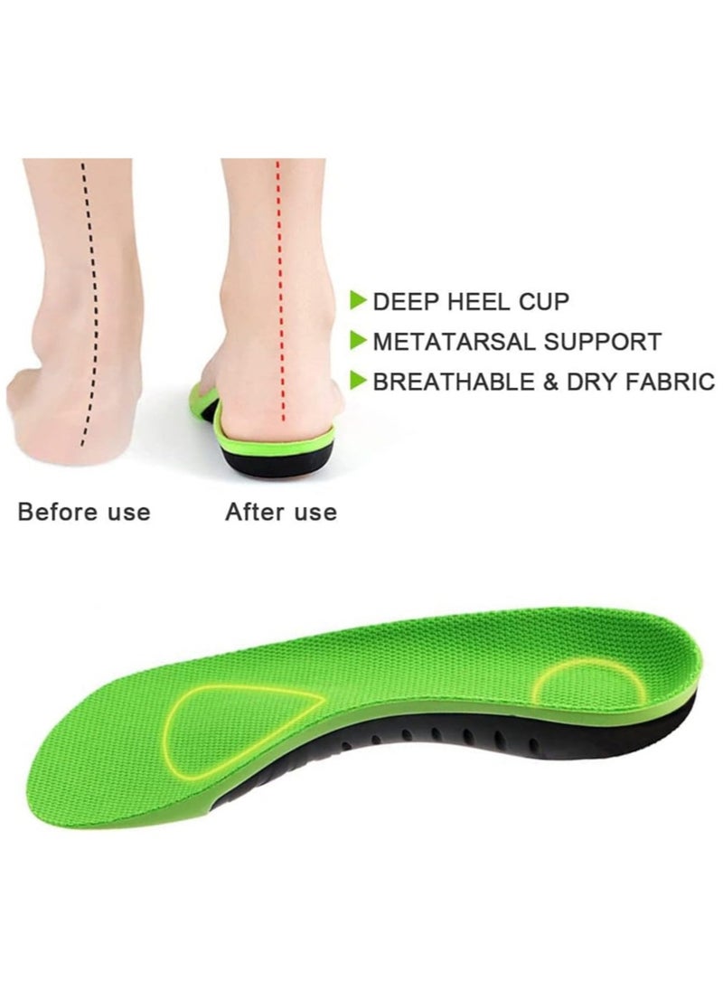 Generic Arch orthotic lnsole plantar fasciitis arch support shoe lnserts for women men Insoles orthotic Inserts for flat feet cushioning shoe Insoles for foot pain running heel spurs arch pain Size (35-40)  - Image 4