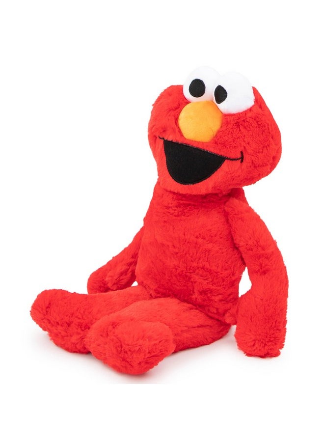 جاي فرانكو - وسادة كبيرة محشوة من القطيفة من Jay Franco Sesame Street Elmo - مصنوعة من ألياف البوليستر الدقيقة فائقة النعومة، مقاس 22 بوصة (منتج Sesame Street الرسمي) - Image 1