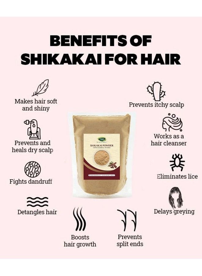 Thanjai Natural مسحوق شيكاكاي (أكاسيا كونسينا) 250 جرام؛ منظف طبيعي للشعر؛ مسحوق للشعر التالف والضعيف؛ يجدد وينعش فروة الرأس 100% نقي وطبيعي  - Image 5