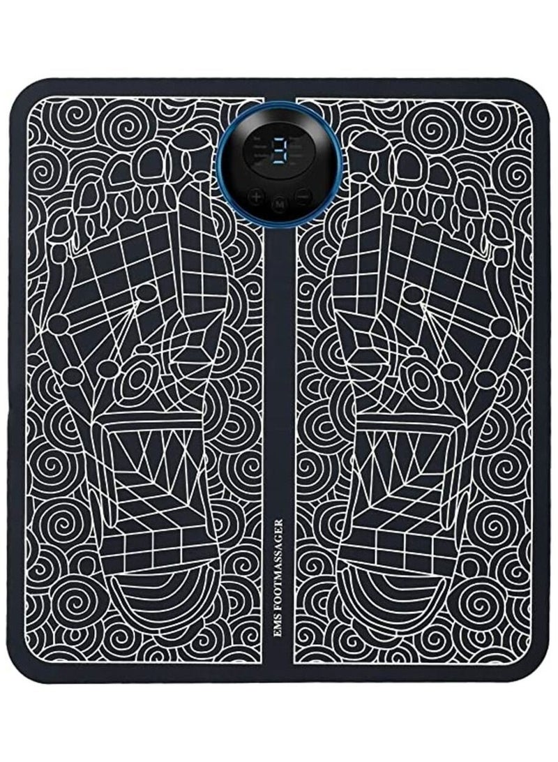 حصيرة مدلك القدم EMS 8 أوضاع كهربائية محمولة للساق والقدم محفز لعضلات التدليك لتخفيف الضغط | وسادة مساج للقدم لتخفيف الآلام وتخفيف الدورة الدموية للقدم - Image 1