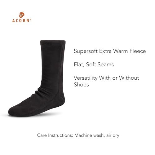 Acorn Mens and Womens Versafit Fleece Sock: Super Soft & Ultra-Warm, Mid-Calf Height, Flat-Flock Seams - Image 2