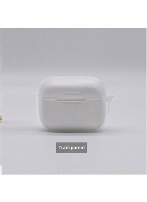 Protective Case For Airpods Pro Apple Third Generation Airpodspro2 Wireless Headset Silicone Case-Color:Transparent-Applicable Model:Airpods Pro2 (one-piece Model With Ears And No Dust Plug)