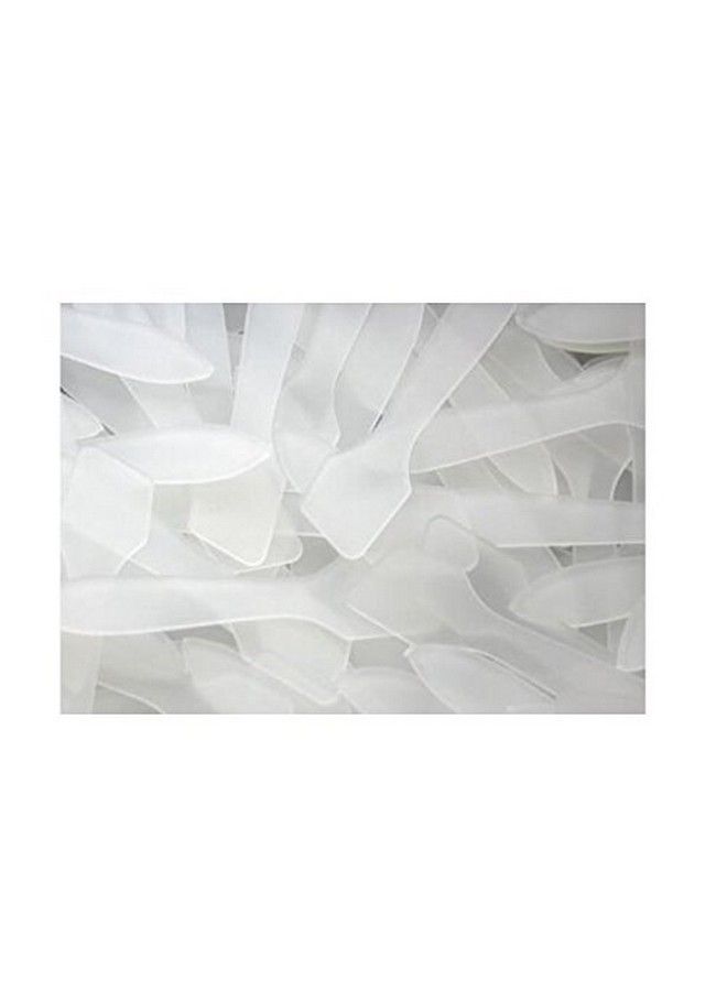 ASTRQLE 100 Pcs Disposable Plastic Frosted Cosmetic Mask Spoon Clear Makeup Facial Mask Cream Spatula Scoop For Easy Mixing And Sampling - Image 5