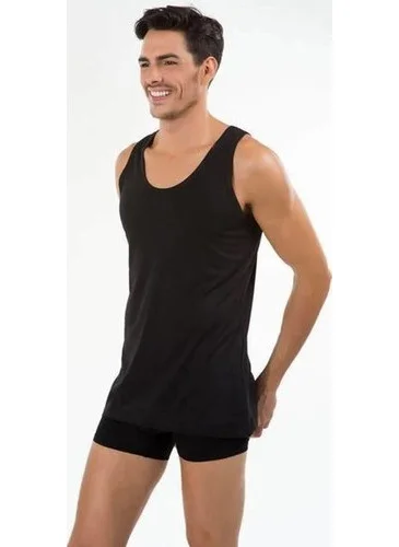 KOM Henry Black Color Men's Undershirt