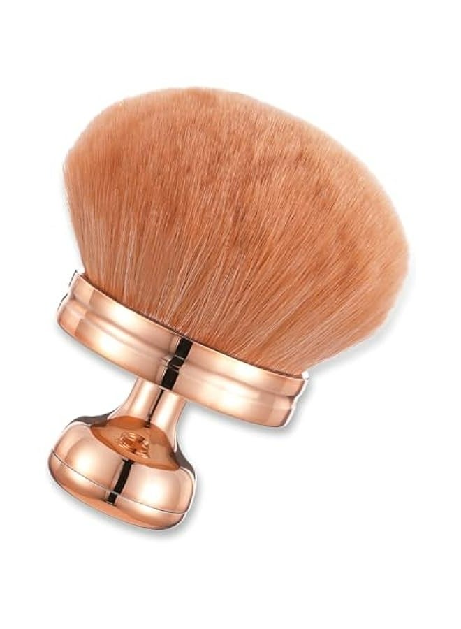 Large Powder Brush, Foundation Applicator with Anti-Snag Feature, Mushroom Head Blush Brush, Kabuki Powder Makeup Brush, Perfect for Foundation and Blush Application - Image 1