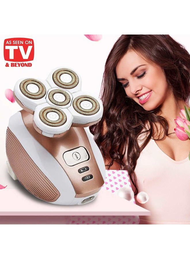 Beauty Angelbella Painless Electric Razor for Women, Rechargeable Waterproof Electric Shaver, Cordless Hair Remover for Legs Face Lips Bikini Body Trimmer - As Seen On TV (Upgraded) - Image 5