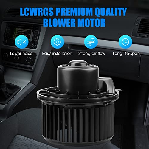 LCWRGS AC Blower Motor with Fan Fits for 2003 2004 2005 2006 Chevy Silverado 1500 2500 Suburban Avalanche GMC Sierra Yukon Cadillac Escalade HVAC Heater Blower Motor Replaces# 700191 - Image 2