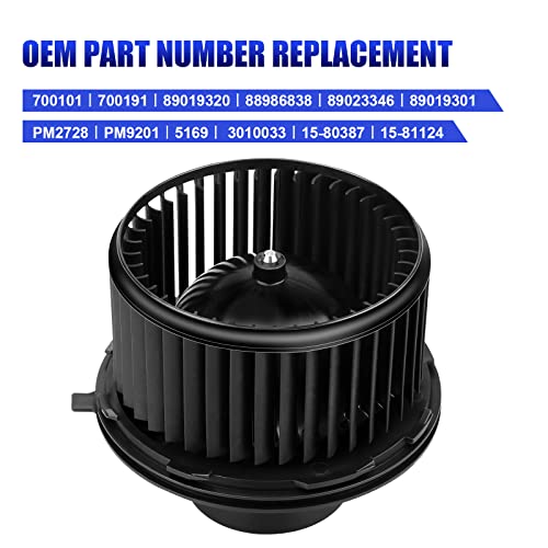 LCWRGS AC Blower Motor with Fan Fits for 2003 2004 2005 2006 Chevy Silverado 1500 2500 Suburban Avalanche GMC Sierra Yukon Cadillac Escalade HVAC Heater Blower Motor Replaces# 700191 - Image 4