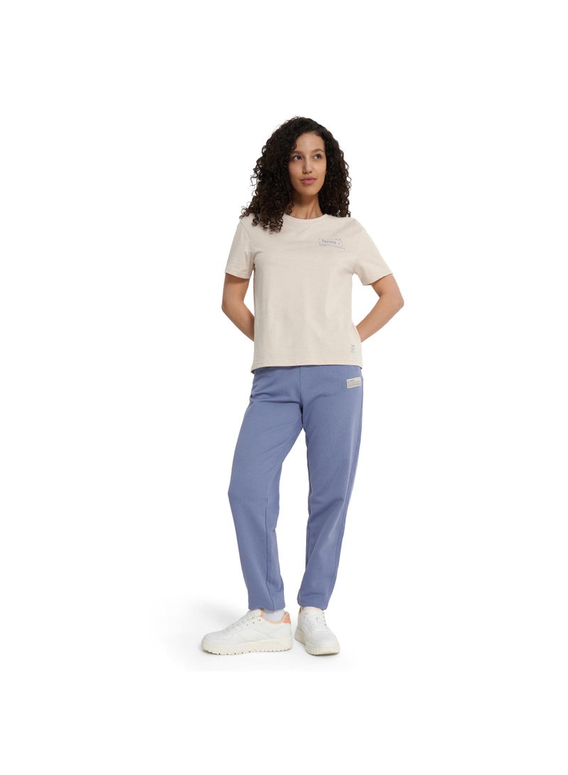 Athlex Women's T-shirt Light Beige, Termit, Soft Cotton Fabric, Relaxed Fit, Comfortable and Versatile for Casual Wear - Image 4