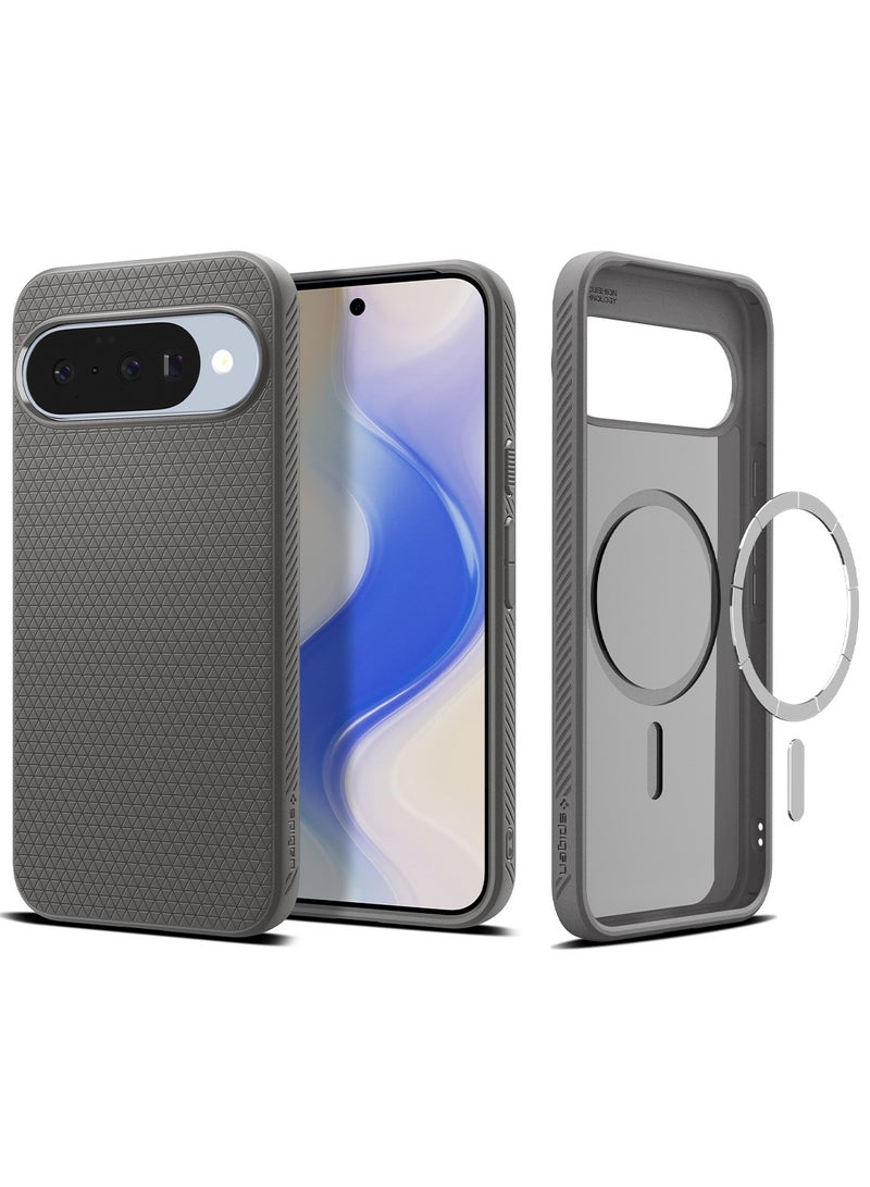 Spigen Liquid Air MagFit Google Pixel 10 Case / Pixel 10 PRO Case Cover [Pixelsnap and MagSafe compatible] - Marble Gray - Image 1