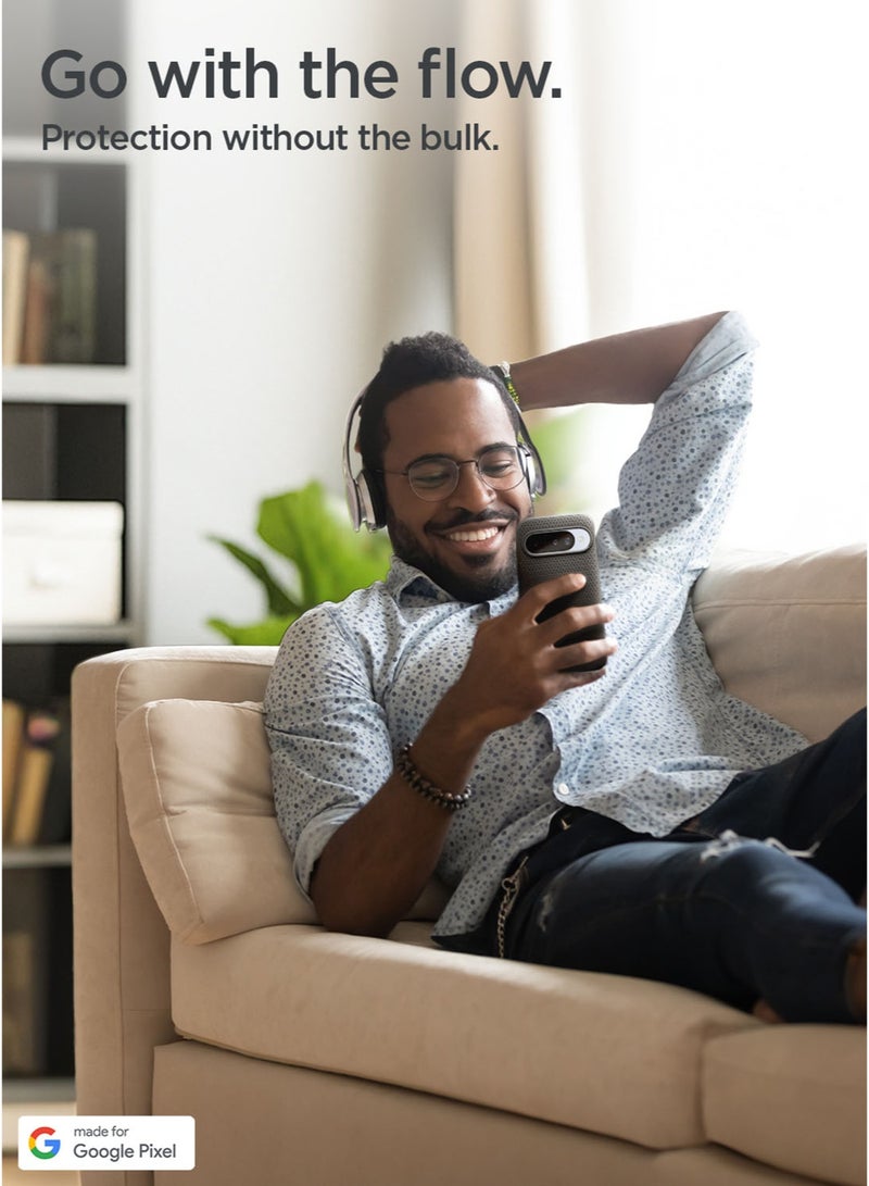 Spigen Liquid Air MagFit Google Pixel 10 Case / Pixel 10 PRO Case Cover [Pixelsnap and MagSafe compatible] - Marble Gray - Image 4