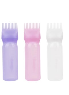 Framendino Framendino, 3 Pack Applicator Bottle Hair Dye Bottle Root Applicator Comb with Graduated Scale for Salon Hair Coloring Dyeing  - Image 1