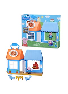 Peppa Pig Peppa’s Adventures Peppa’s Pizza Place Carry-and-Play Playset, Preschool Toy, Includes 1 Figure and 4 Accessories, Ages 3 and Up  - Image 1