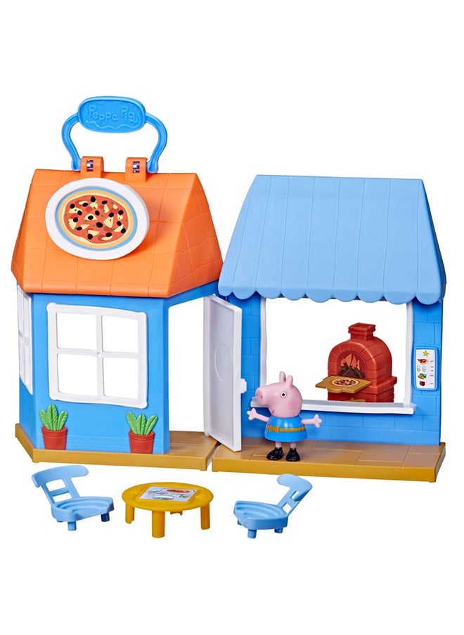 Peppa Pig Peppa’s Adventures Peppa’s Pizza Place Carry-and-Play Playset, Preschool Toy, Includes 1 Figure and 4 Accessories, Ages 3 and Up  - Image 5
