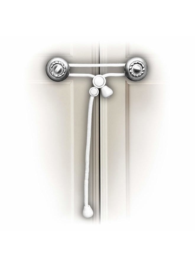 Kiscords - Kiscords Baby Safety Cabinet Locks for Knobs Child Safety Cabinet Latches for Home Safety Strap for Baby Proofing Cabinets Kitchen Door RV No Drill No Screw No Adhesive (White) - Image 1
