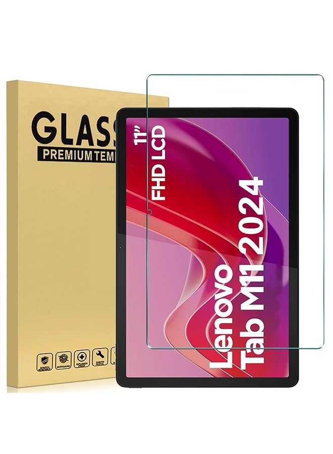 Screen Protector For Lenovo Tab M11 2024 11 Inch 9H Toughness Premium Shatterproof Scratch Resistant Anti Fingerprint No Bubble Hd Ultra Clear Tempered Glass Screen Protector - Image 1