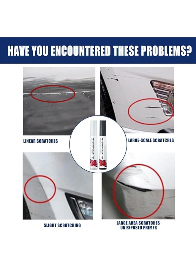 Excefore Car Touch Up Paint Scratch Repair Pen - Automotive Paint Scratch Remover For Vehicles, Car Scratch Remover For Minor Scratches, Touch Up Paint For Cars Paint Scratch Repair (3Pcak,Blcak) - Image 3