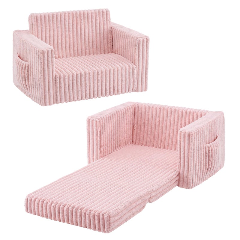 Ulax furniture Kids Armchair Toddler Couch Baby Sofa Chair for Boys and Girls Pink
