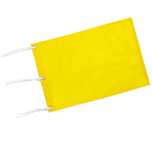 KINGTOP Golf Flag 20x14 Inch - Plain Yellow, 420D Nylon, Brass Grommets - Standard Putting Green Flags for Backyard Practice, Golf Courses, Country Club, 1-Pack - Image 1
