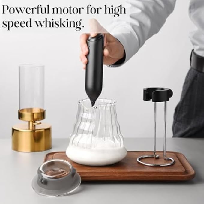 HEARTHLY Quiet And Powerful Electric Milk Frother  Usb Rechargeable Handheld Coffee Stirrer  Portable 10000 Rpm Coffee Frother For Latte Cappuccino  Hot Chocolate - Image 2