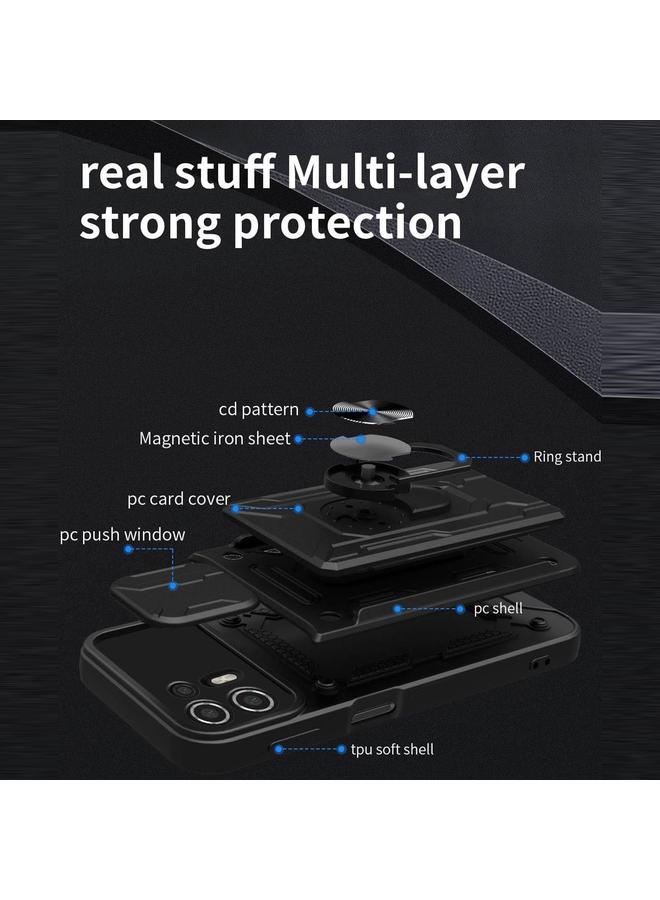 erorex Case For Motorola Edge 20 Lite Sliding Camshield Card Phone Case - Image 3