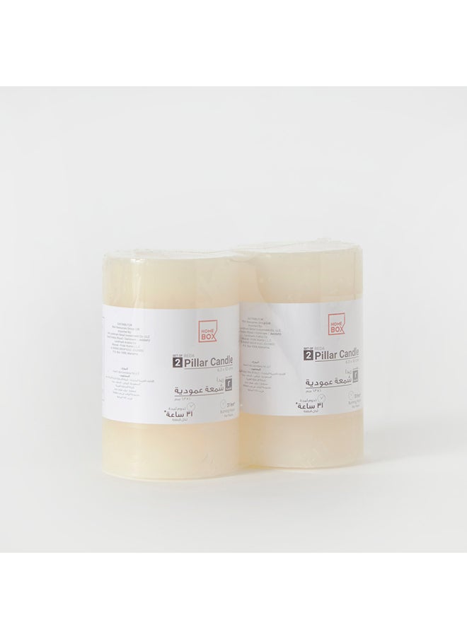 Home Box Reda 2-Piece Pillar Candle Set 6.3 x 10 x 6.3 cm  - Image 4