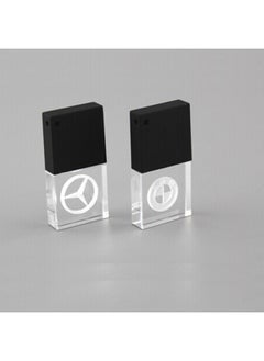 Generic U Disk Crystal U Disk U Disk 8G 16G 32g Glass Transparent Crystal Can Be Engraved LOGO-Color:Crystal Series 4-Capacity:4GB  - Image 1