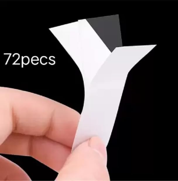 Elecsera Double Sided Transparent Skin and clothing Tape Dispenser Strip Set of 36 Transparent - Image 4