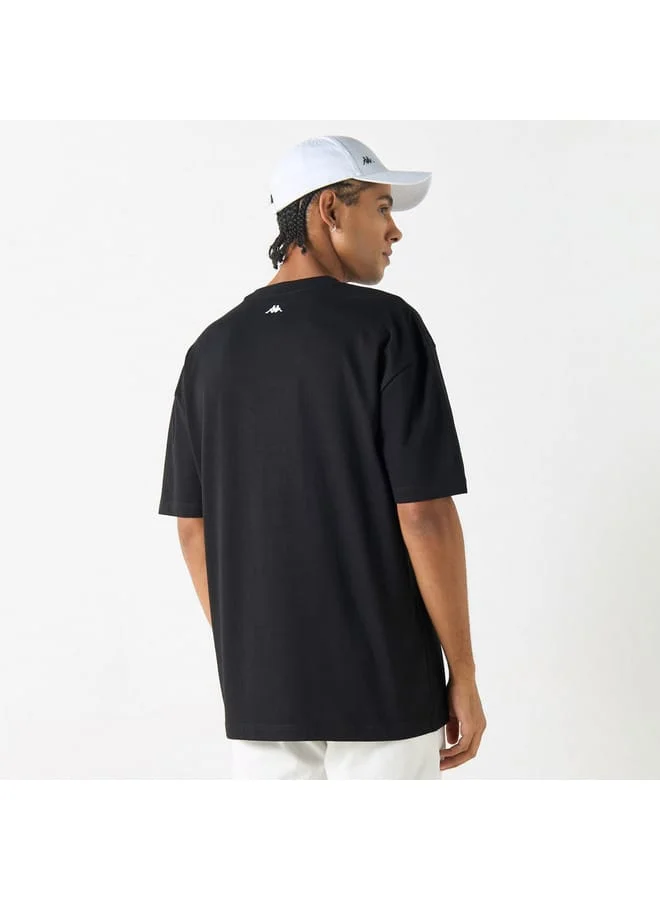 Kappa Kappa Logo Print T-shirt with Crew Neck and Short Sleeves