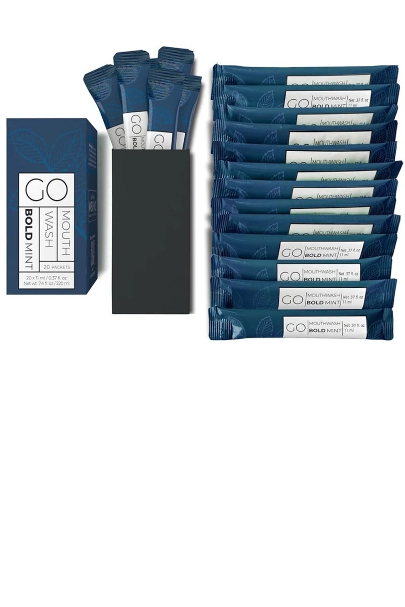Go Mouthwash MOUTH WASH BOLD MINT 20X11ml(20PACKETS) - Image 2