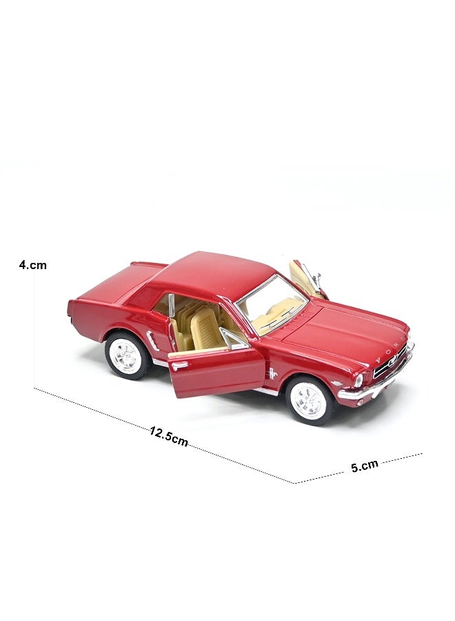 Kinsmart 1:38 Scale Door Openable Pull Back Action 1964½ Ford Mustang Diecast Metal Alloy Toy Car - Image 3