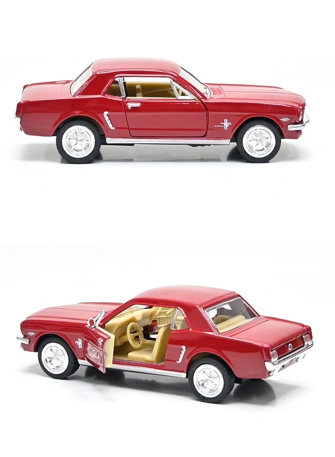 Kinsmart 1:38 Scale Door Openable Pull Back Action 1964½ Ford Mustang Diecast Metal Alloy Toy Car - Image 2