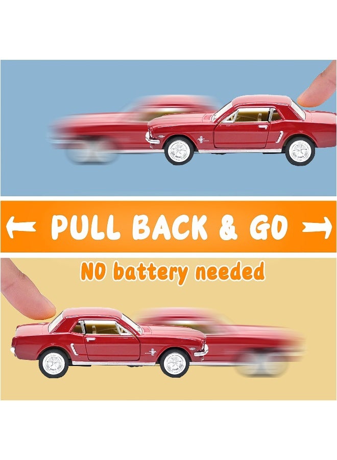 Kinsmart 1:38 Scale Door Openable Pull Back Action 1964½ Ford Mustang Diecast Metal Alloy Toy Car - Image 5
