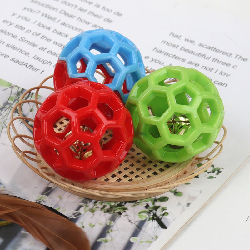 TPR Bell Ball Interactive Cat Toy, Squeaky & Bite-Resistant - Image 1