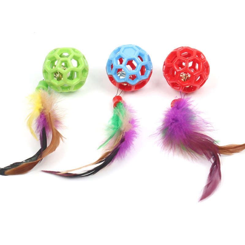 TPR Bell Ball Interactive Cat Toy, Squeaky & Bite-Resistant - Image 3