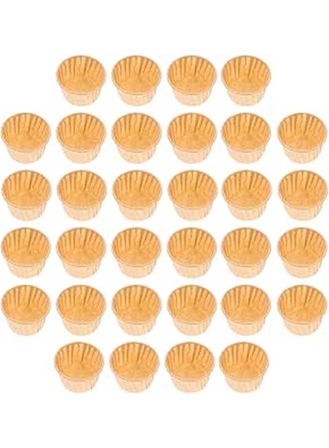 Natural Color Grease Proof Paper Cake Cups 100pcs Baking Muffin Liners For Birthday Party - Image 1