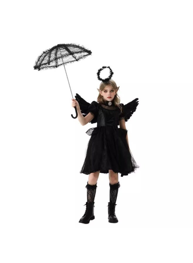Kids Costumes - Matching Angel  Devil Dresses, Vampire and Witch Outfits for Family Performances and Dance Shows - Image 1