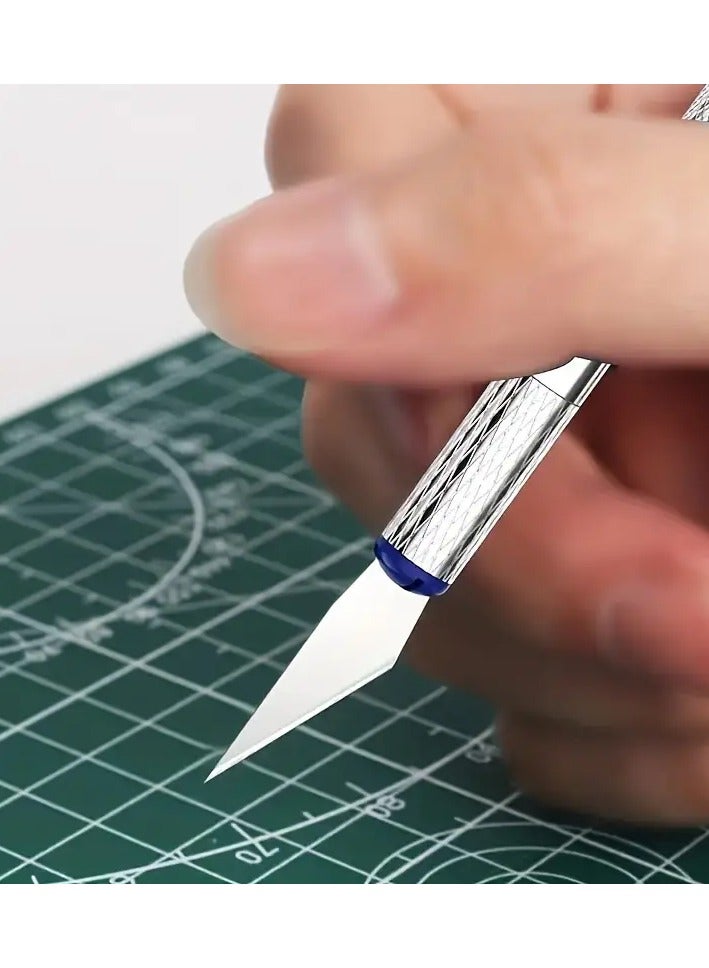 QUALITY 13pcs Metal Carving Knife Pen Art Seal Cutting Manual Combination Paper Cuttings Non-Slip Gadget DIY Precision Repair Tool - Image 4