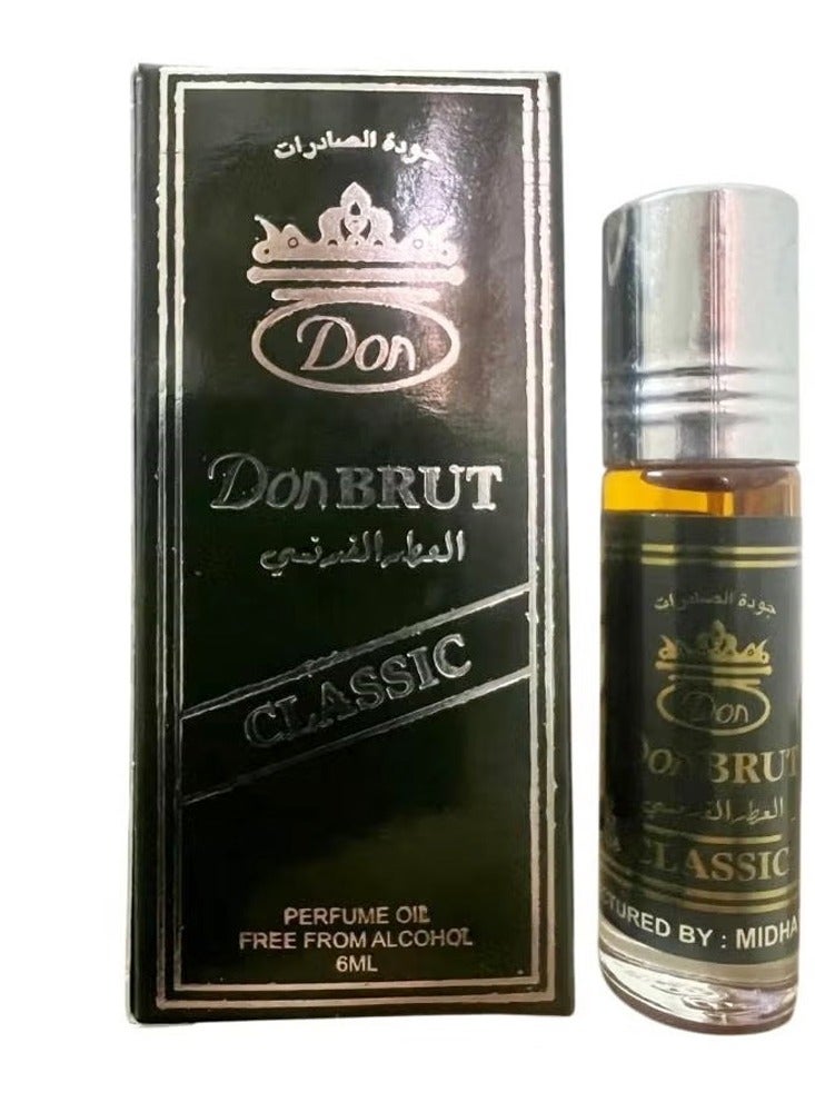 don Brut French Fragrance Roll On Perfume 6ml (Pack of 6) - Image 2