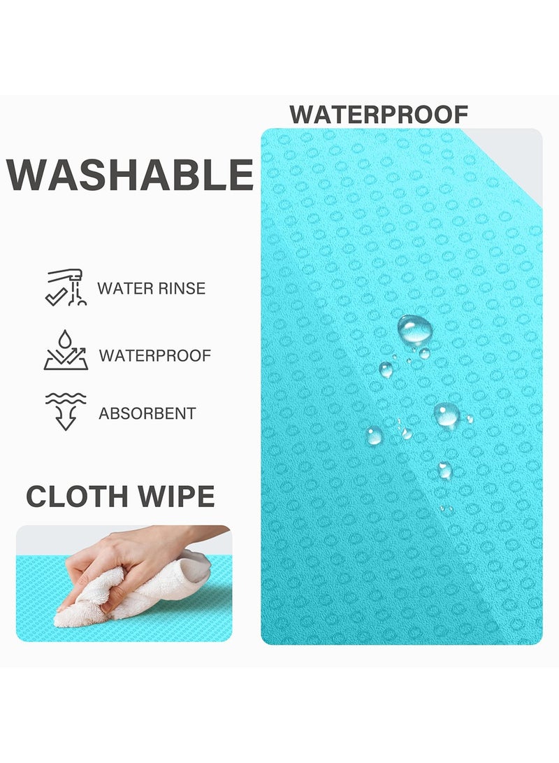 Kuber Industries Polyvinyl Chloride Multipurpose Refrigerator Drawer Mat|Circle Design & Water Proof Pvc Material|Size-48 Cm X 33 Cm Pack Of 6 (Multicolour) - Image 3