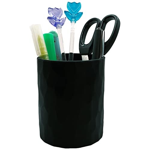 minimaliving Pen Holder,Nordic Style Silicone Waterproof Pencil Holder for Desk Simple&Modern Minimalist Makeup Organizer Multifunctional Office Supplies for Home,Kids and School (Black) - Image 1