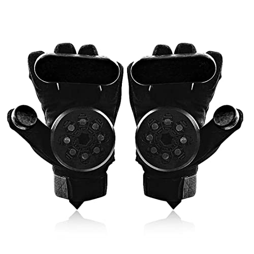Glield Skateboard Gloves with 2 Set Spark Pucks, Longboard Downhill Slide Gloves CBST04 - Image 1