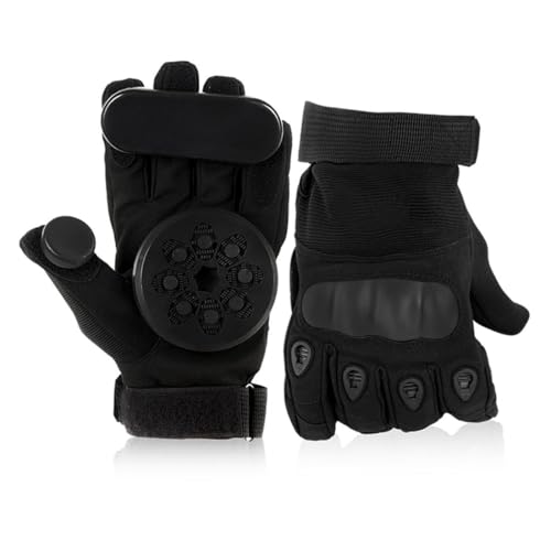 Glield Skateboard Gloves with 2 Set Spark Pucks, Longboard Downhill Slide Gloves CBST04 - Image 4