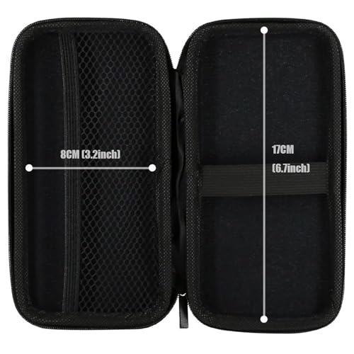 iMangoo Shockproof Travel Essentials Organizer Charger Case, Space-Optimized Small Zipper Electronics Accessories Pouch Tech Cord Cable Power Bank Storage for Women Men, 6.5x3.2x1 In (Black) - Image 4