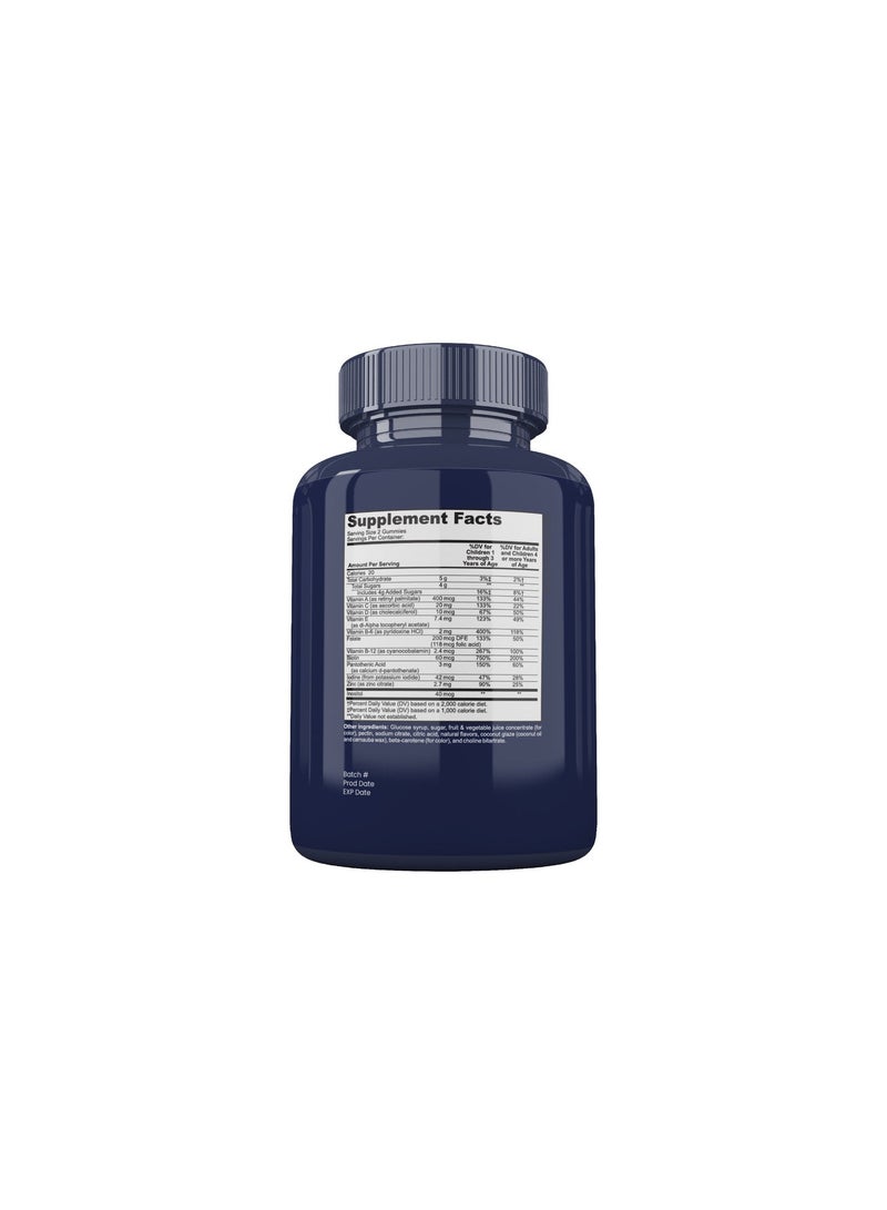 دلتابيوتيكس فيتال أطفال - حلوى جيلاتينية بتركيبة متعددة الفيتامينات والمعادن 60 علكة - Image 3