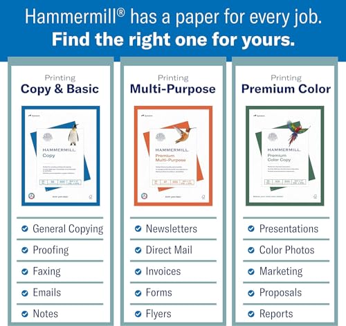 Hammermill ورق هامر ميل الملون، ورق طباعة كريمي 20 رطل، 8.5 × 11-1 رزمة (500 ورقة) - صنع في الولايات المتحدة الأمريكية، ورق باستيل، 168030R - Image 4
