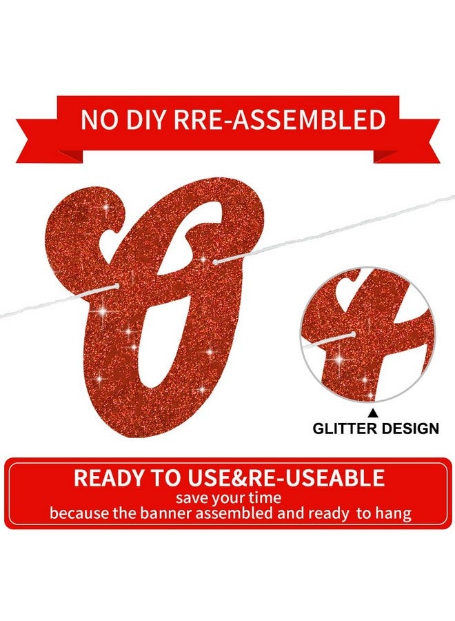 BEISHIDA لافتة بيشيدا اللامعة الحمراء الأكبر حكمة والأكثر جاذبية مع نجمة، لافتة عيد ميلاد مضحكة 30 40 50 60 70 80 زينة حفلات - Image 3